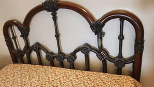 Real Sheesham + Metal Headboard