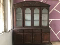 Show case real wood customize condition all okay