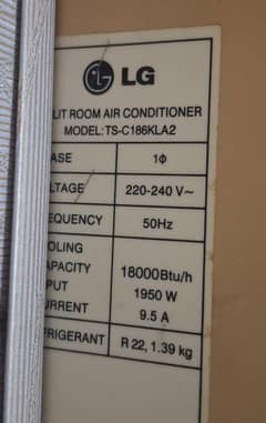 Lg 1.5 ton split ac non invertor