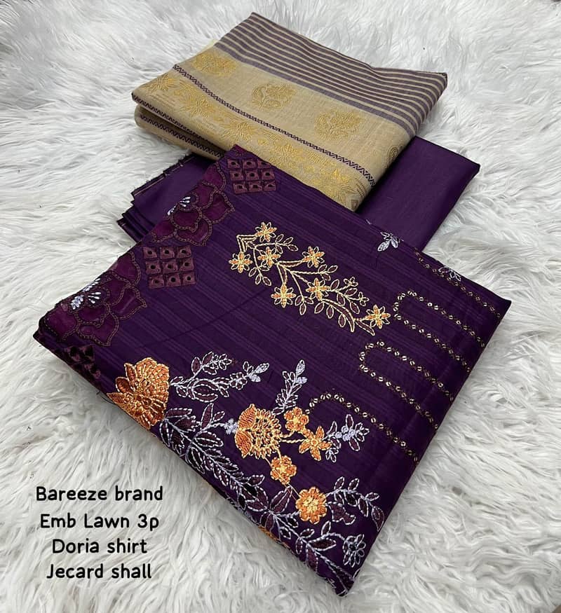 Emb Lawn collection 3pc suit order now inbox 4