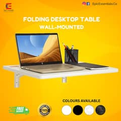 Folding table - Desktop table -Laptop table - Wall mounted table