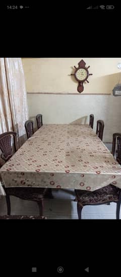 8 chair with dinning tablle