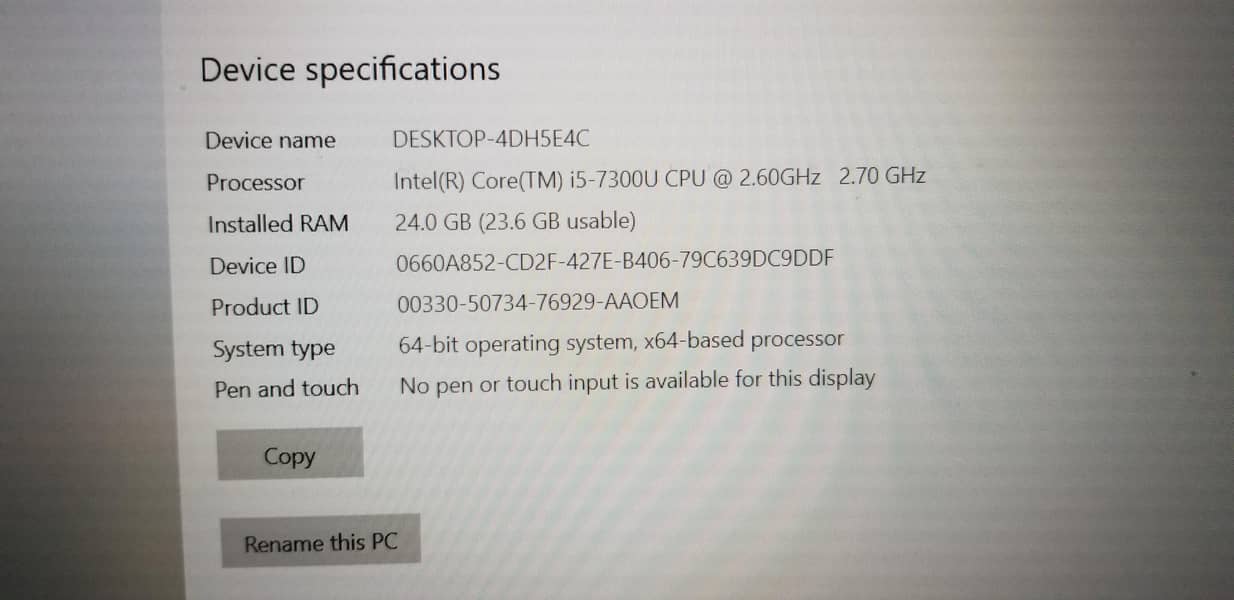 Dell Latitude 5580 Core i5 7th Gen  24 GB DDR4 256 GB SSD Display 15.6 8
