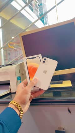 iphone 12 PTA Approved Dual Health81 wight colour 10by10 128GB Withbox
