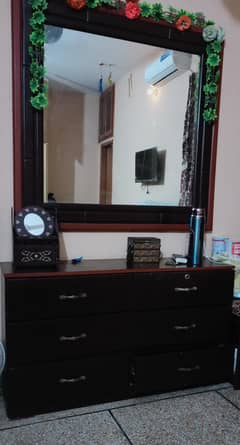 dressing table with stool.