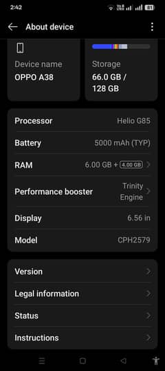 mobile phone sale oppoa38