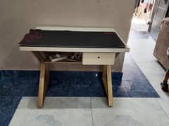 Used Office Table with Rolling Chair – Great Condition – Faisalabad