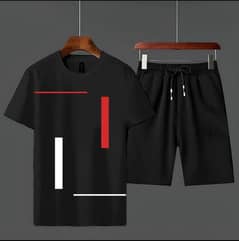 2pcs mens short summer tracksuit