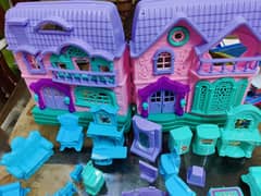 Doll house with furniture