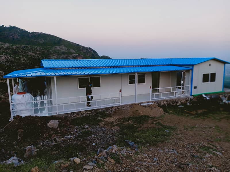 prefab double story building shipping container office container port 1
