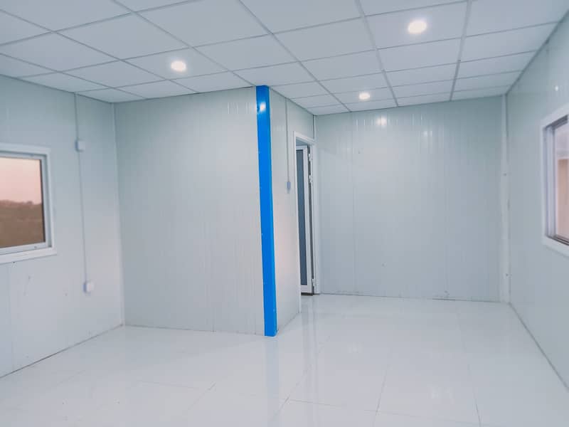 prefab double story building shipping container office container port 4