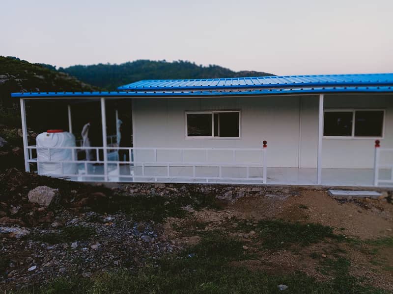 prefab double story building shipping container office container port 6