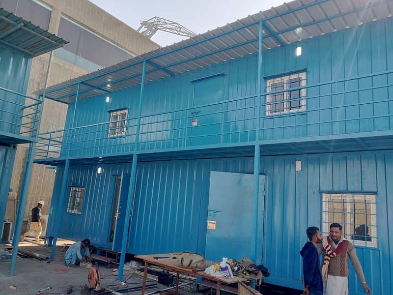 prefab double story building shipping container office container port 18