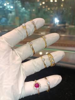 diamond gold rings low wate 21k gold