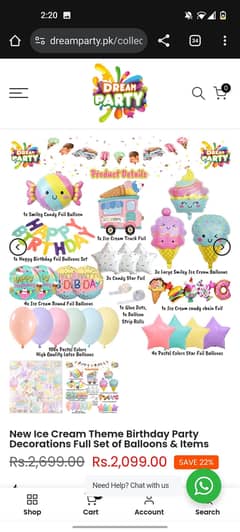 baloon decoration require one time