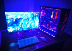 HIGH-END GAMING PC WITH MONITOR (RYZEN 5600/RTX 2080s/512SSD/16GB)