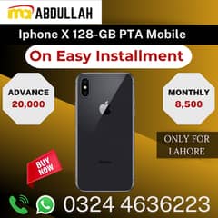 Iphone X PTA Approved Mobile 128-GB Available On Easy Installment