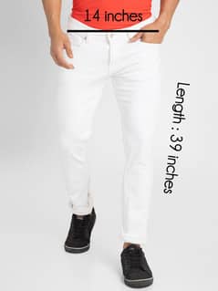 white jeans pant for man