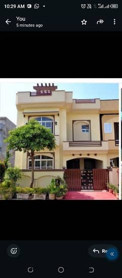 this is 5 marla fournish house for sale  Ali block