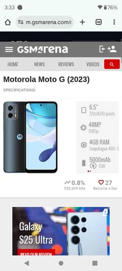Motorola G5 g 2023 R$ 18500