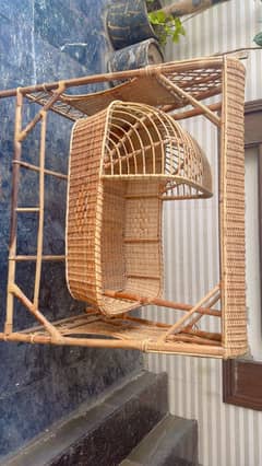 Cane swing baby bed