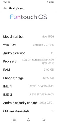Vivo Modal 1906