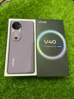 Vivo V40 12GB+256GB purple  color full box under warranty almost new