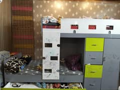 triple bed with 2 mattress