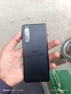 Sony Xperia 5 mark 3 with 3 line 2 green line and one pink line