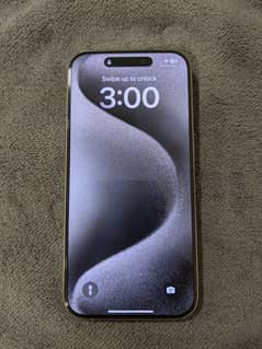 iPhone 15 pro titanium grey 256gb from Saudia
