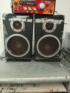 Japan Akai 26inches speaker with amplifier home made