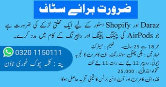 Staff need for e-commerce shop