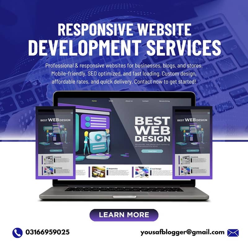 Business Website | WordPress Dev | Shopify Store | SEO Services 0