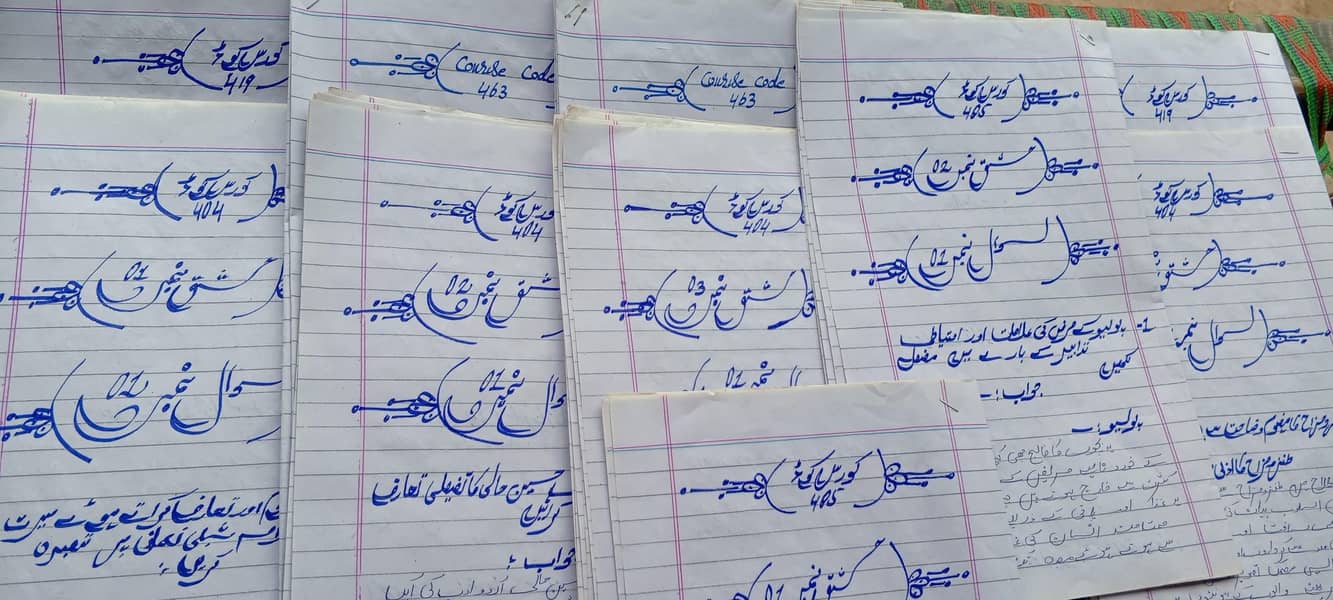 Aiou Hand Writing Assignment,Data Entry Or Ms Typing Job Available 0