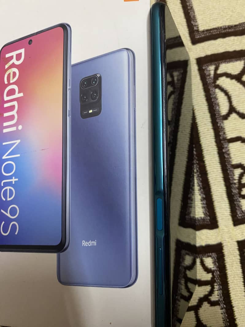 Redmi note 9s 10/10 condition with box 6/128 8