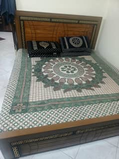 bed with mattress