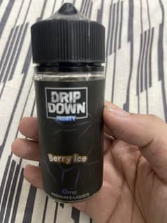 Drip down frosty E liquid berry ice flavor