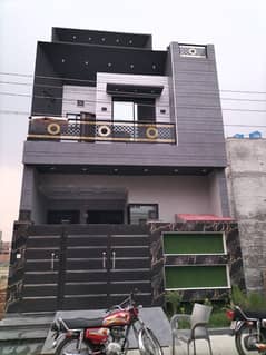 3 Marla double story house brand new home ideal and hot location carpet road near park water electricity available near canal road near sozo water park 3D ultra model design Spanish look furnished home with wood work