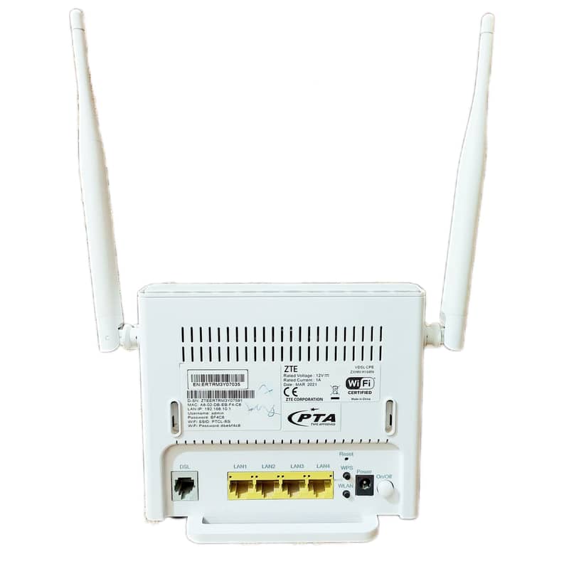 PTCL ZTE VDSL Router with best Wi-Fi range 0