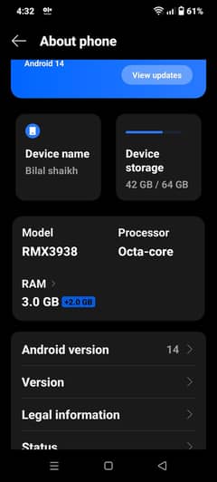Realme note 60x