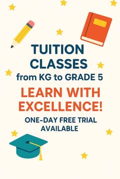 Home Tuition From: Nursery to 5th Grade