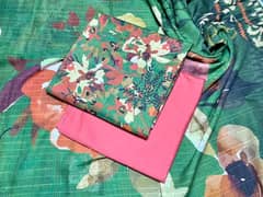 Mix brand 3pc lawn printed suit 