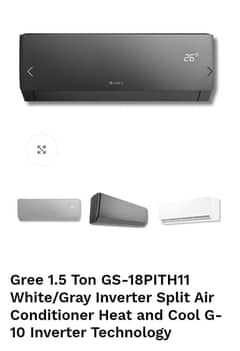 Gree Inverter AC 1.5 Ton 18PITH11W New Box Packed whtsp O34O41-34-O82