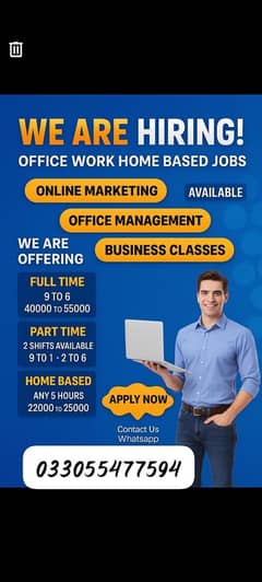Online work available for male and female