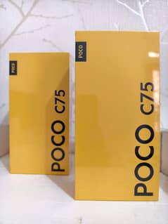 brand-new box pack Poco c75 8/256gb . 1 year warranty PTA official apr