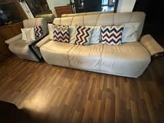 used sofa set solid wooden structure 25000 location i8 markaz