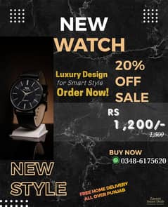 Stylish Men's Stainless Steel Analogue Watch
