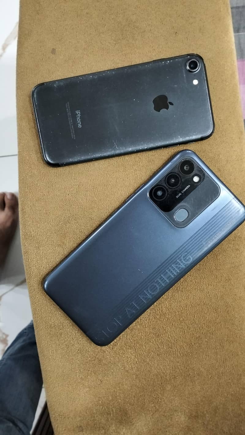 iphone 7 + Tecno spark 8c exchange possible 1
