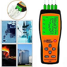 AS887 SMART SENSOR Thermocouple temperature Meter (four channel)