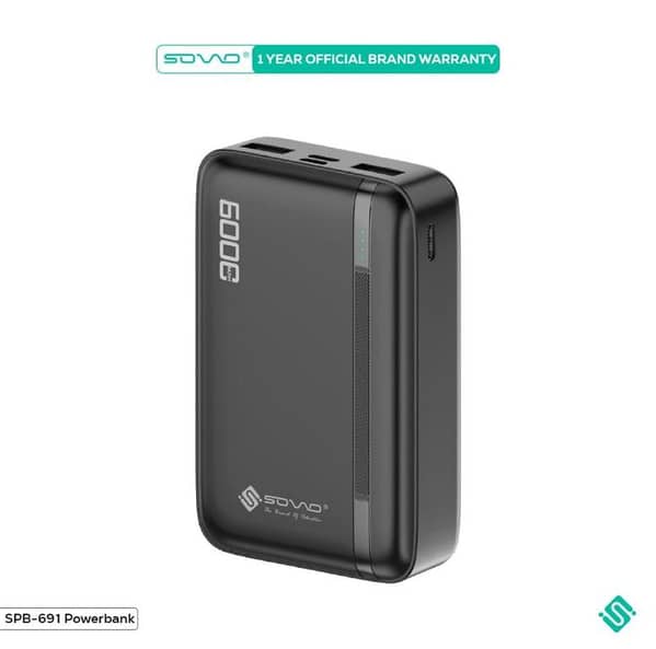 SOVO SPB-691 Portable Power Bank with 6000mAh Capacity